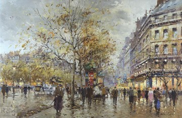 街並み Painting - AB ル ブールバール パリ